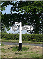 Old Direction Sign - Signpost by the B2099, Shover