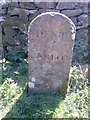 SD6684 : Old Boundary Marker by Barbondale Road, Barbon Parish by Milestone Society