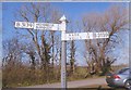 Old Direction Sign - Signpost by the B3139, Burnham Without Parish