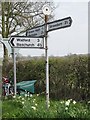 Old Direction Sign - Signpost by the B5067, Dunnsheath, Baschurch Parish