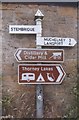 Old Direction Sign - Signpost by Folly Road, Kingsbury Episcopi Parish