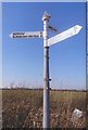 Old Direction Sign - Signpost by Red Road, Brean Parish