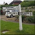 Old Direction Sign - Signpost  by Main Street, Drayton Parish