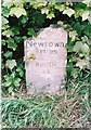 Old Milestone by the A483, west of Little Bryn-Bedwen, Kerry Parish