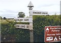 Old Direction Sign - Signpost by Wetmoor Lane, Muchelney Parish