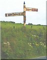 Old Direction Sign - Signpost by the B3280, north of Black Rock, Crowan Parish