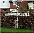 Old Direction Sign - Signpost by Horsebridge Road, Houghton Parish