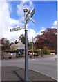 Old Direction Sign - Signpost by the A39, High Street, Chewton Mendip Parish