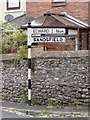 Old Direction Sign - Signpost by crossroads, Burgh by Sands Parish