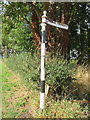 Old Direction Sign - Signpost by Puddington Lane, Puddington