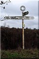 Old Direction Sign - Signpost by Braishfield Road, Braishfield Prish