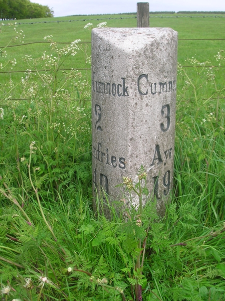 Old Milestone By The A76 Above Creoch © Milestone Society Cc By Sa