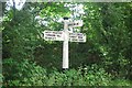 Old Direction Sign - Signpost by Top Road, Tyes Cross, West Hoathly Parish