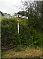 Old Direction Sign - Signpost by Station Road, Bere Ferrers Parish