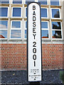 New Milepost in School Road, Badsey