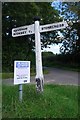 Old Direction Sign - Signpost by Hankham Road, Westham Parish