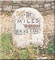 Old Milestone, A370, Chelvey Batch, Brockley