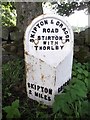 Old Milestone by the B6265, None-Go-Bye Farm, Stirton with Thorlby Parish