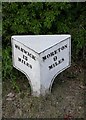 Old Milepost by the A429, Fosse Way, Halford