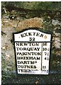 Old Milestone by the B3205, Brixham Road, Kingswear Parish