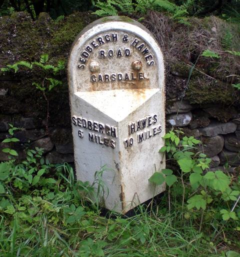 Old Milestone by the A684, Hawes Road, Garsdale Parish