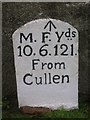 Old Milestone by the A95, Auchinhove, Keith Parish