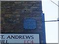 Old Boundary Marker by St Andrews Hill, City of London Parish