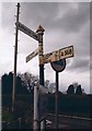 Old Direction Sign - Signpost by the A368, Bath Road, Burrington Combe