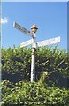 ST6029 : Old Direction Sign - Signpost by North Barrow, South Somerset by Milestone Society