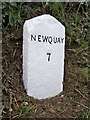 Old Milestone by the A3076 lay-by, Mitchell, St Newlyn East