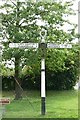 Old Direction Sign - Signpost by Baulk Road, Oving