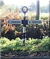 Old Direction Sign - Signpost BY Fisher Lane, North Mundham