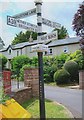 Old Direction Sign - Signpost by the A39, Main Road, Kilve Parish