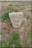 TQ9485 : Old Boundary Marker by Blackgate Road, Southend on Sea by Milestone Society