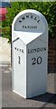 Old Milepost by the A1170, London Road, Ware Parish
