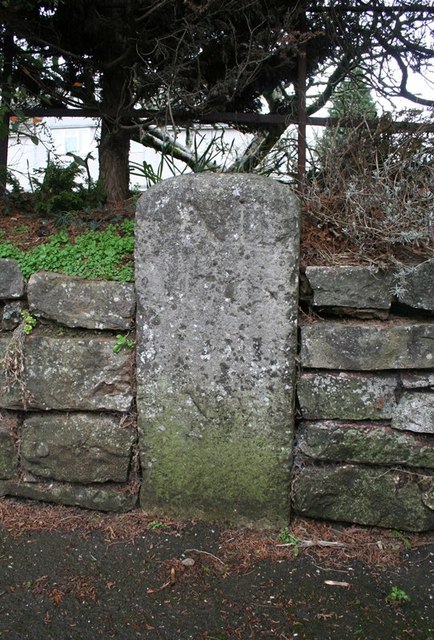 Old Milestone by the B3181, Exeter Road, Cullompton