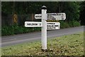 TQ6113 : Old Direction Sign - Signpost by Cowbeech Hill, Herstmonceux Parish by Milestone Society