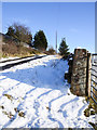 Snow beside road near Thornley