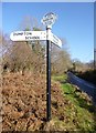 Old Direction Sign - Signpost by Deans Grove, Colehill Parish