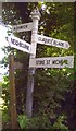 Old Direction Sign - Signpost by Blackey Lane, Ashwick Parish