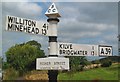 Old Direction Sign - Signpost at Higher Street