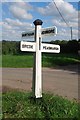 Old Direction Sign - Signpost by Furnace Lane,