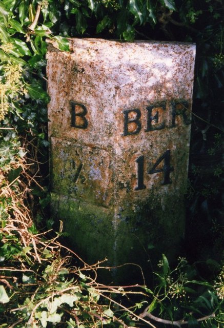 Old Milepost by the former A1, north of Belford