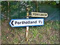 Old Direction Sign - Signpost by Treviskey, Veryan Parish