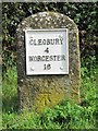 Old Milestone by the B4202, Cleobury Road, Clows Top