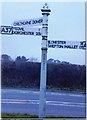 Old Direction Sign - Signpost by the A37, Ilchester Road, Chilthorne Domer