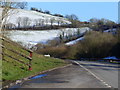 Lay-by exit on the A38 near Bickington