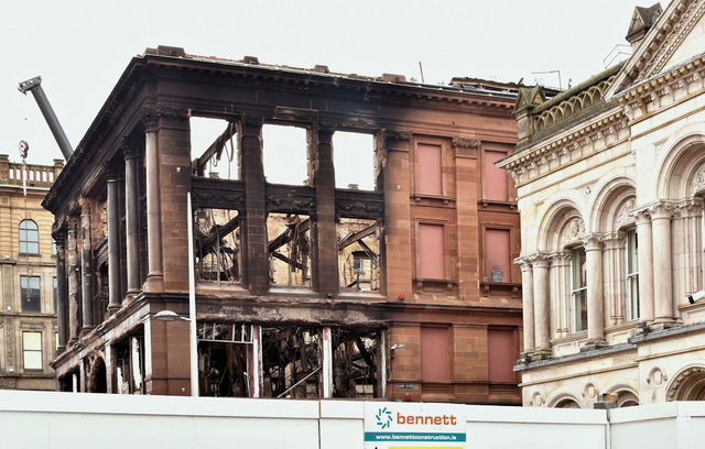 Primark (Bank Buildings) fire, Belfast -... © Albert Bridge cc-by-sa/2. ...