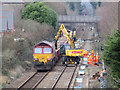 Engineering work on the Rhymney line in Roath