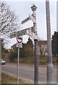 Old Direction Sign - Signpost by the B3141, Woolavington